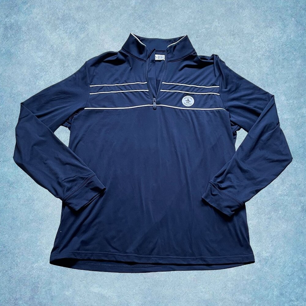 Penguin Munsingwear Navy Blue Golf Quarter Zip